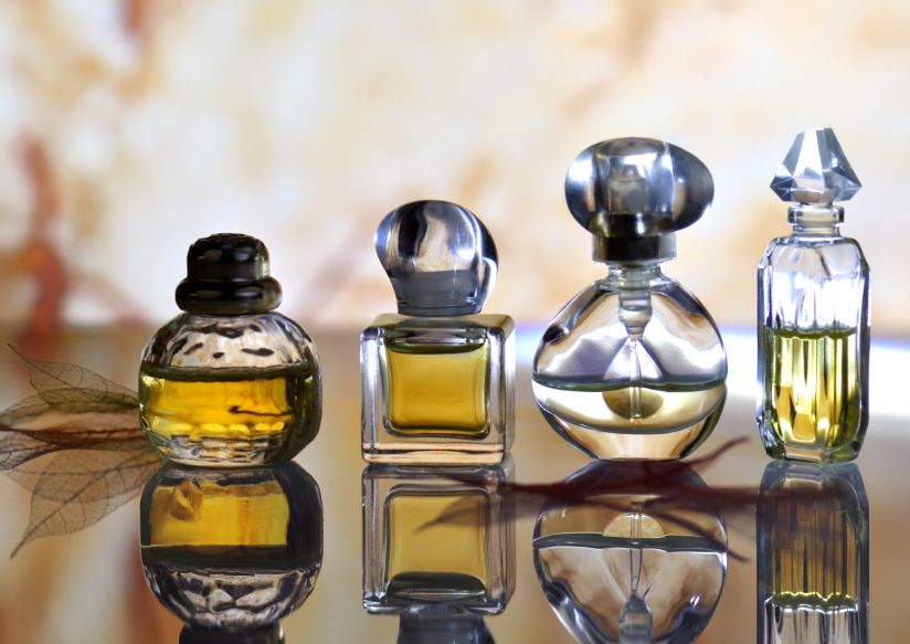 Perfume bottles.