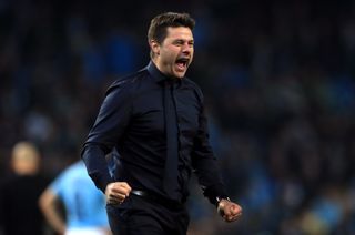 Mauricio Pochettino celebrated Tottenham's progression wildly