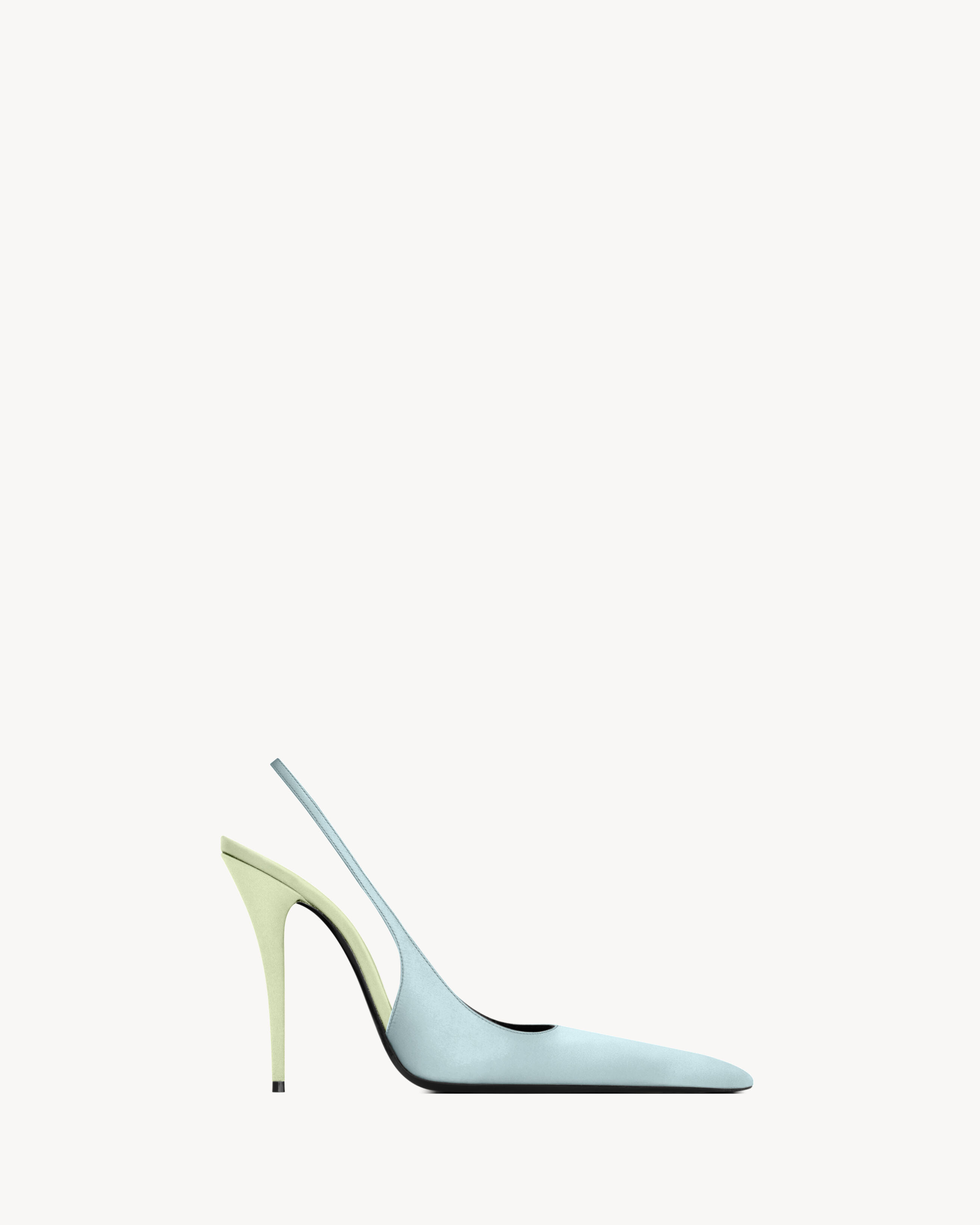 Deroche Slingback Pumps in Satin Crepe