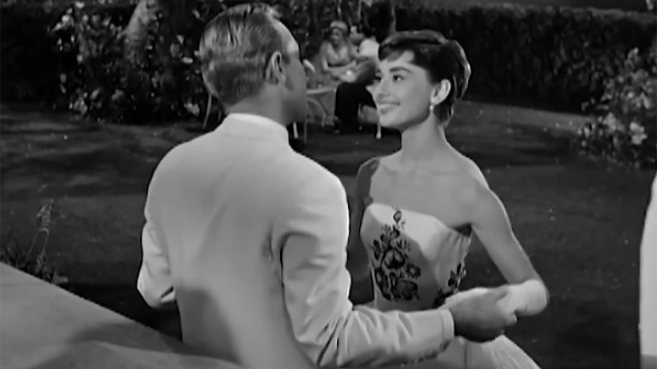 Audrey Hepburn in famous Givenchy dress in Sabrina 1954