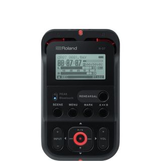 A Roland R-07 field recorder