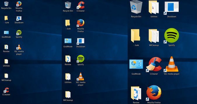 icons on desktop are huge
