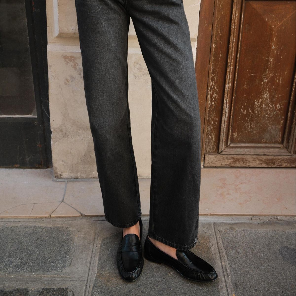 Zara ruched loafers.