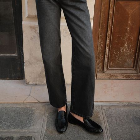 Zara ruched loafers.