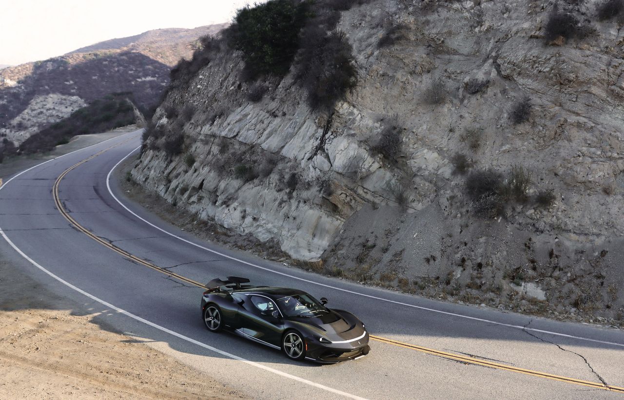 Automobili Pininfarina Battista press photos on the roads in California