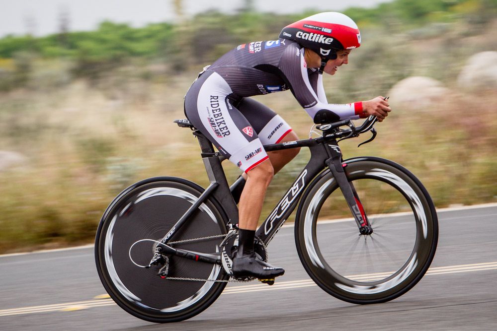 Leah Thomas (Twenty 16) almost cracked the top three with her fourth place finish