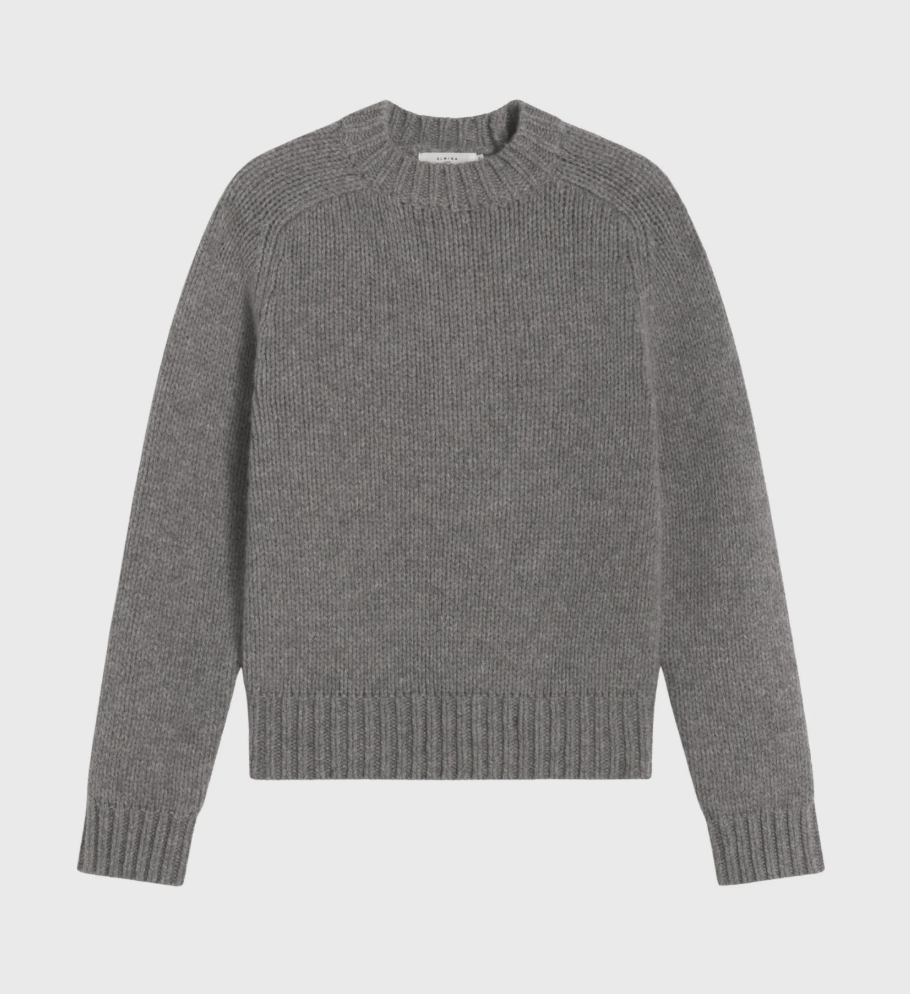 Almina Concept, Knit Wool Crewneck Sweater