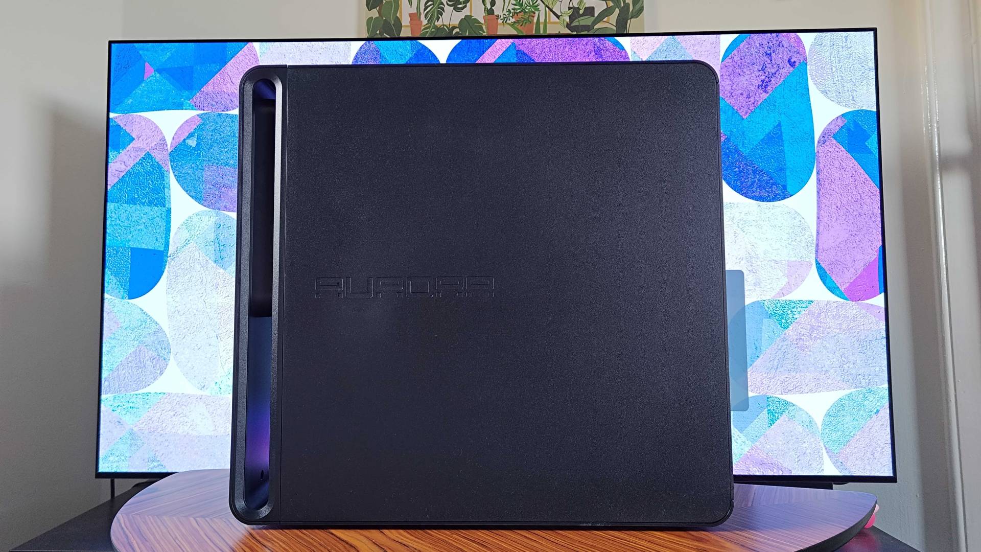 Side view of Alienware Aurora 2025 PC with opaque panel in view.