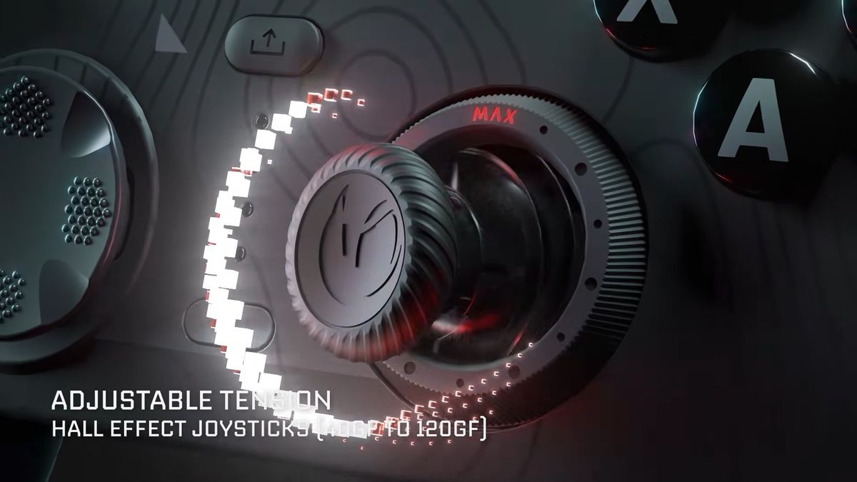 The adjustable thumbsticks on the Nacon Revolution Pro X