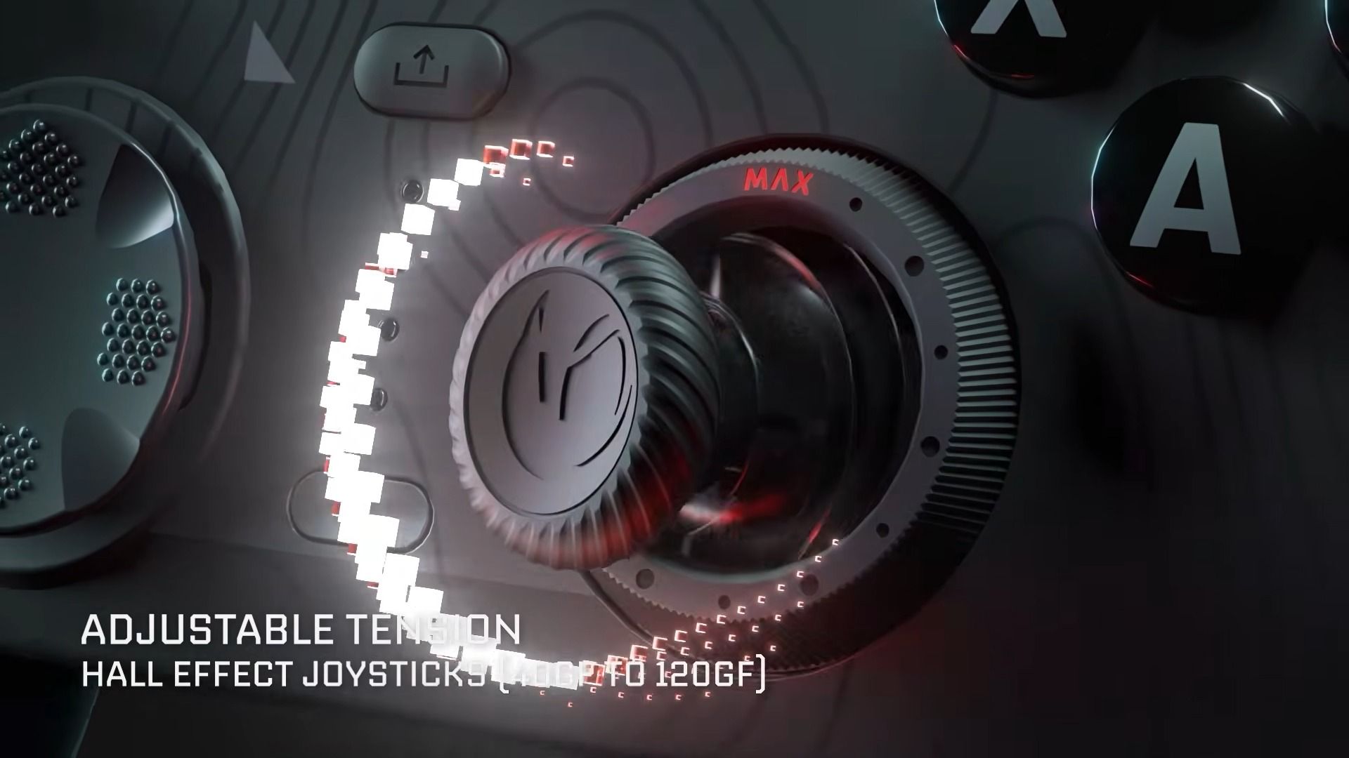 The adjustable thumbsticks on the Nacon Revolution Pro X