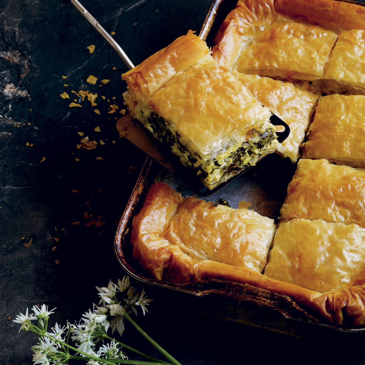 Spinach, Wild Garlic and Filo Pie photo