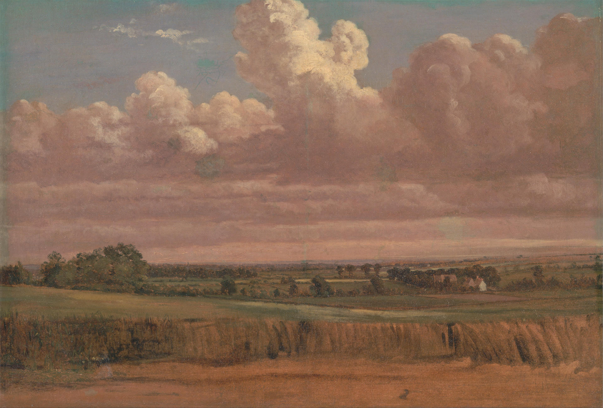 Lionel Constable's 'Landscape with Wheatfield'.