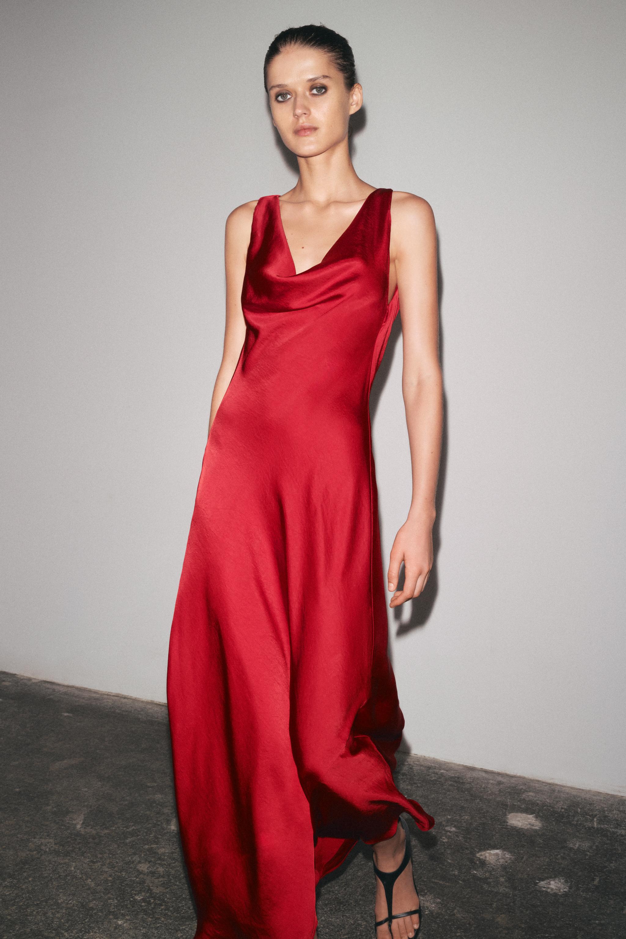 Zw Collection Satin Long Dress