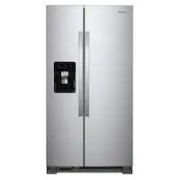 Whirlpool 4.6-cu ft Side-by-Side Refrigerator with Ice Maker | was