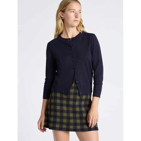 Solid, Stripe, & Print Classic Cozy Yarn Cardigan Sweater