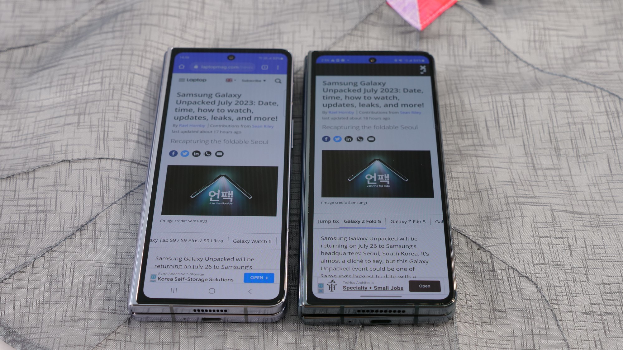 Samsung Galaxy Z Fold 5 vs Samsung Galaxy S23 Ultra: rumors