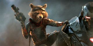 Rocket Raccoon and War Machine in Avengers Endgame
