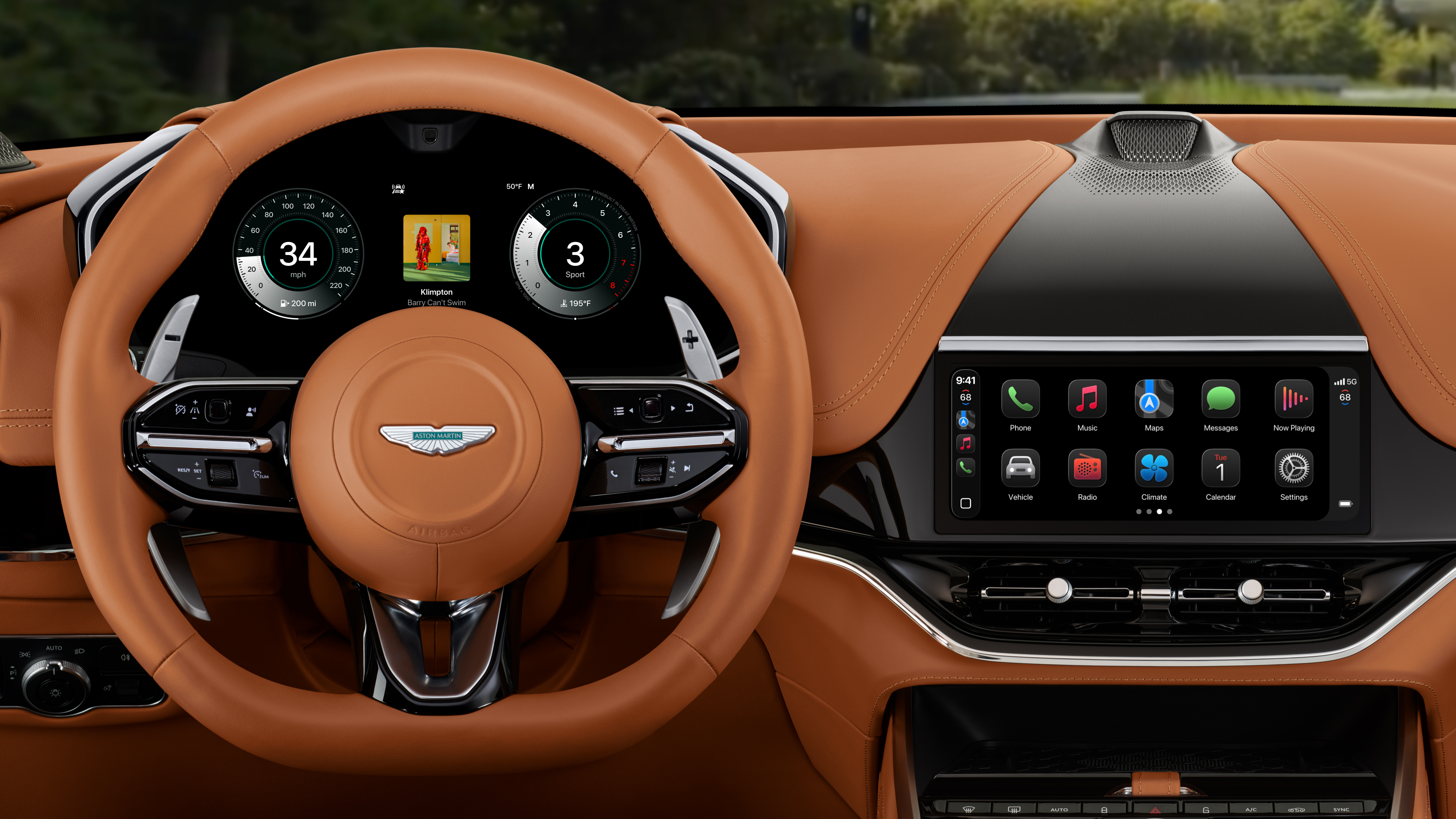 Apple CarPlay Ultra showcasing the new Liquid Glass aesthetic