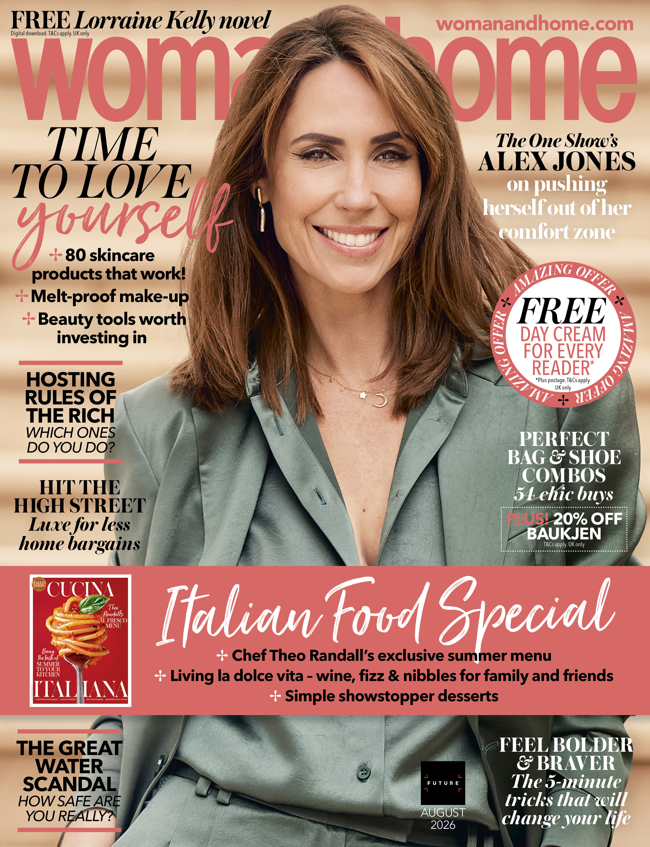 woman&amp;amp;home August Cover with Alex Jones