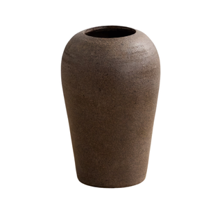 Brown ceramic vase