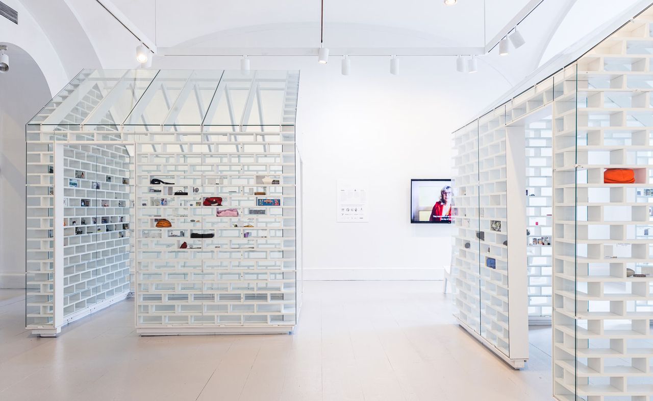 Installation view of The Gun Violence Memorial Project at the National Building Museum by Hank Willis Thomas