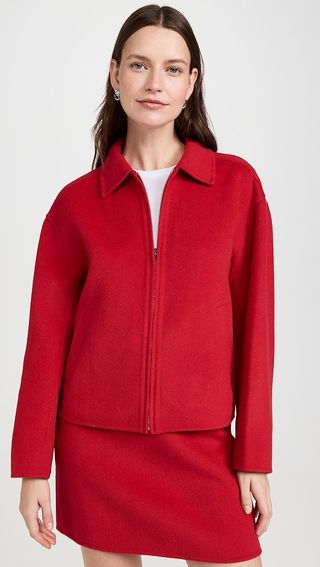 Madewell Double Face Wool Rounded Sleeve Jacket