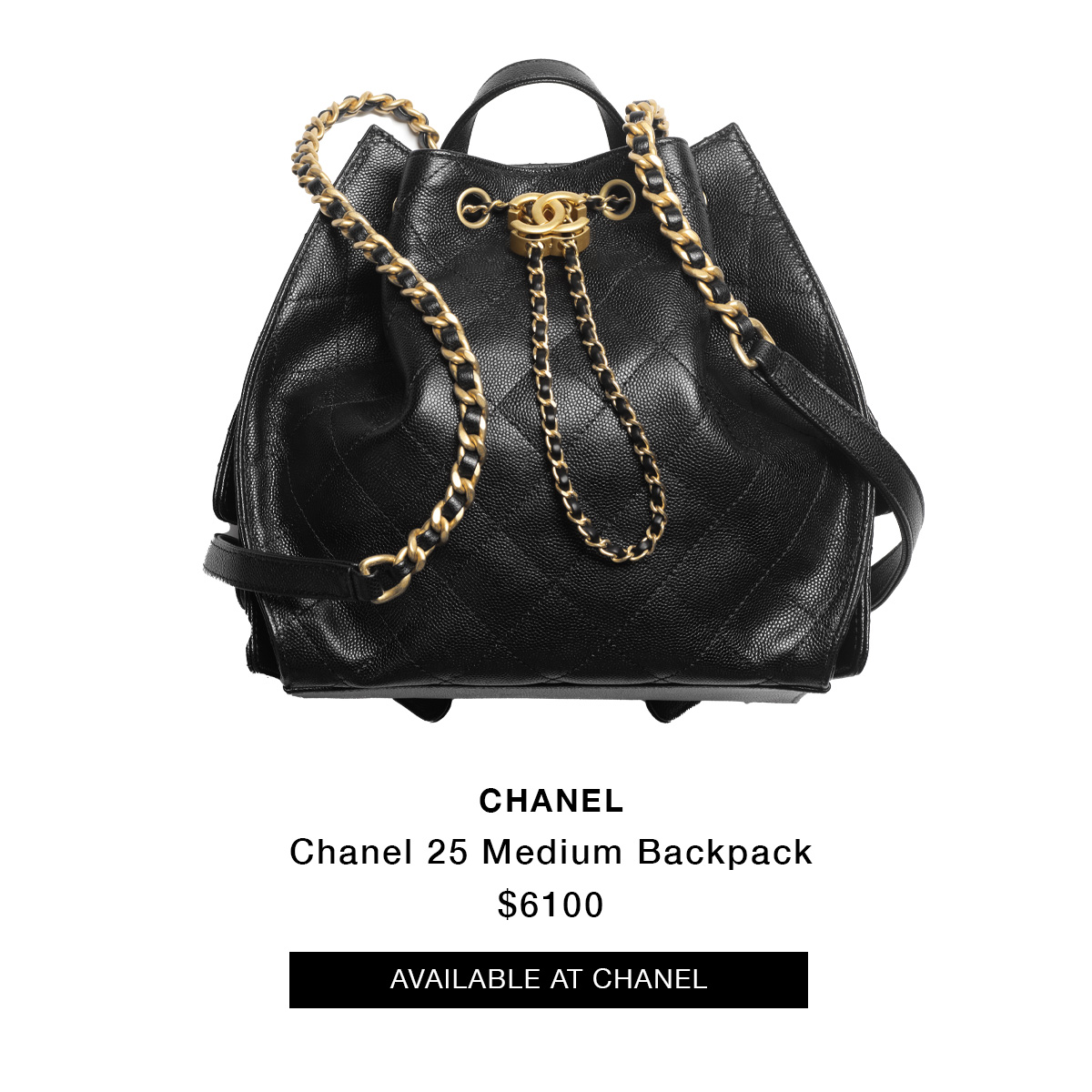Chanel 25 backpack.