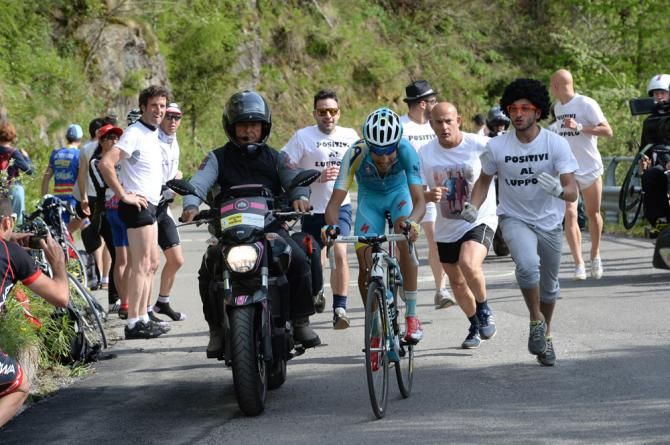 Fabio Aru (Astana) rides towards the win on stage 15 of the Giro d'Italia