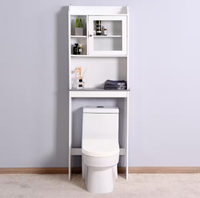 Funkol 3-Shelf White Modern MDF Bathroom Toilet Cabinet: was $119 now $108 @ Home Depot