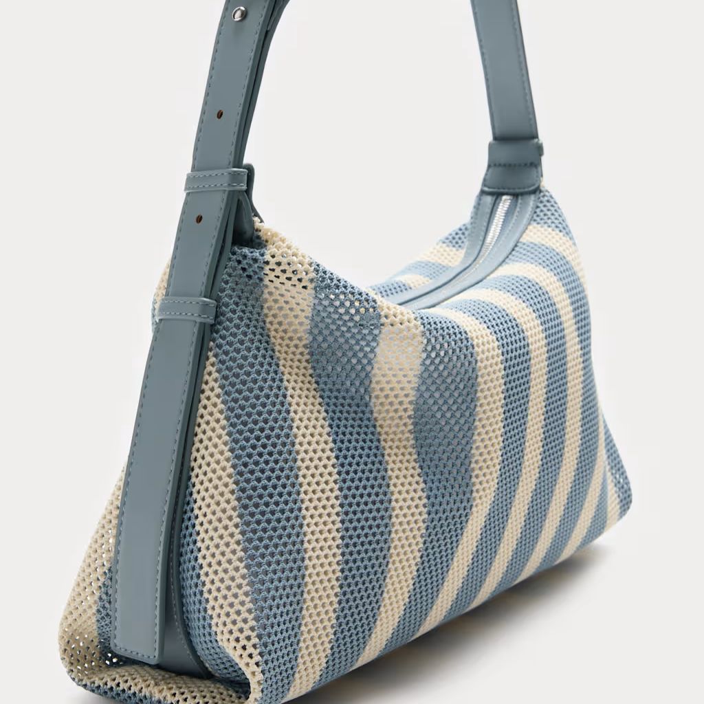 The M&amp;amp;S Mesh Striped Shoulder Bag