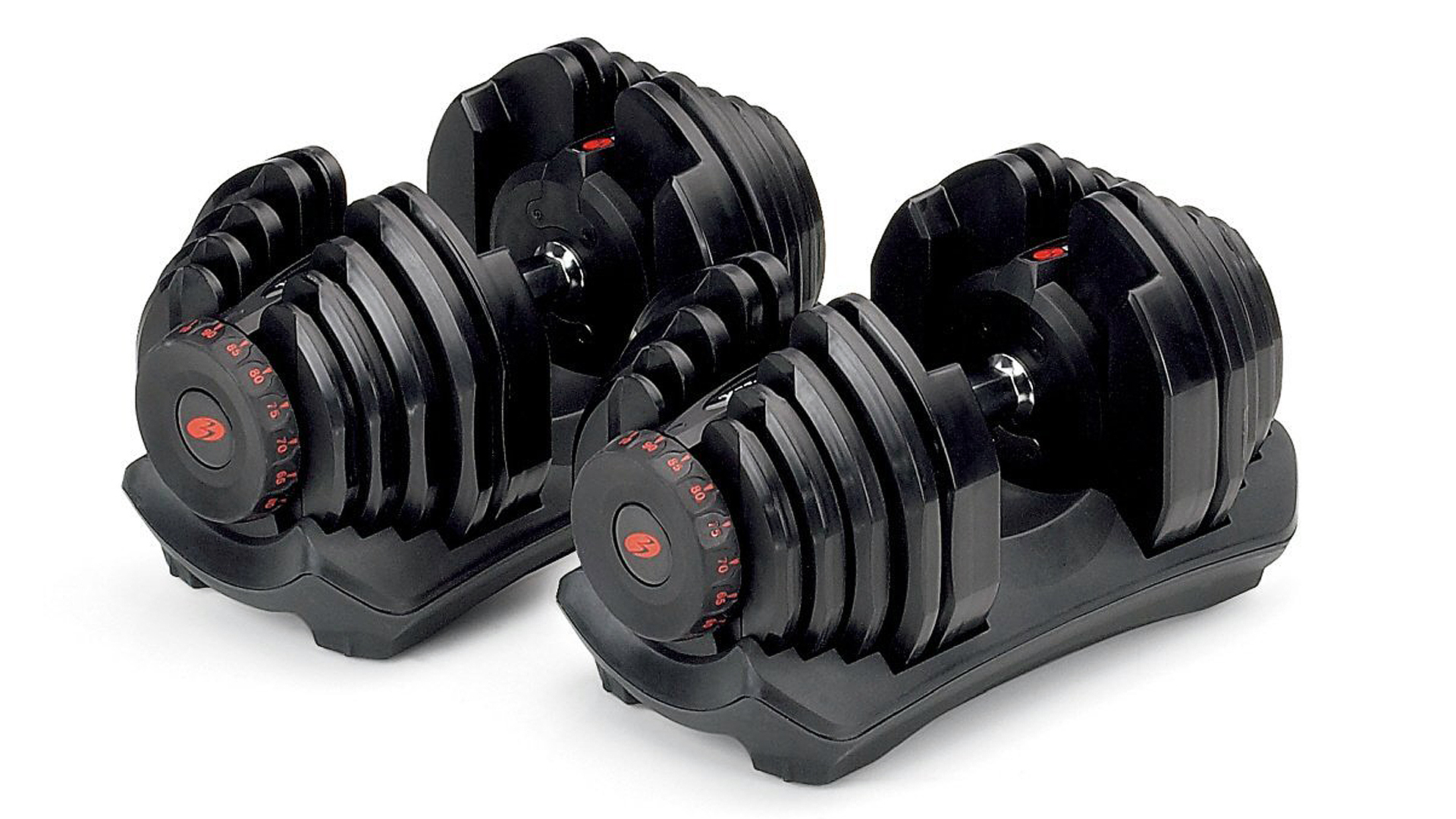 Bowflex SelectTech Dumbbells on white background