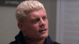 Cody Rhodes being examined