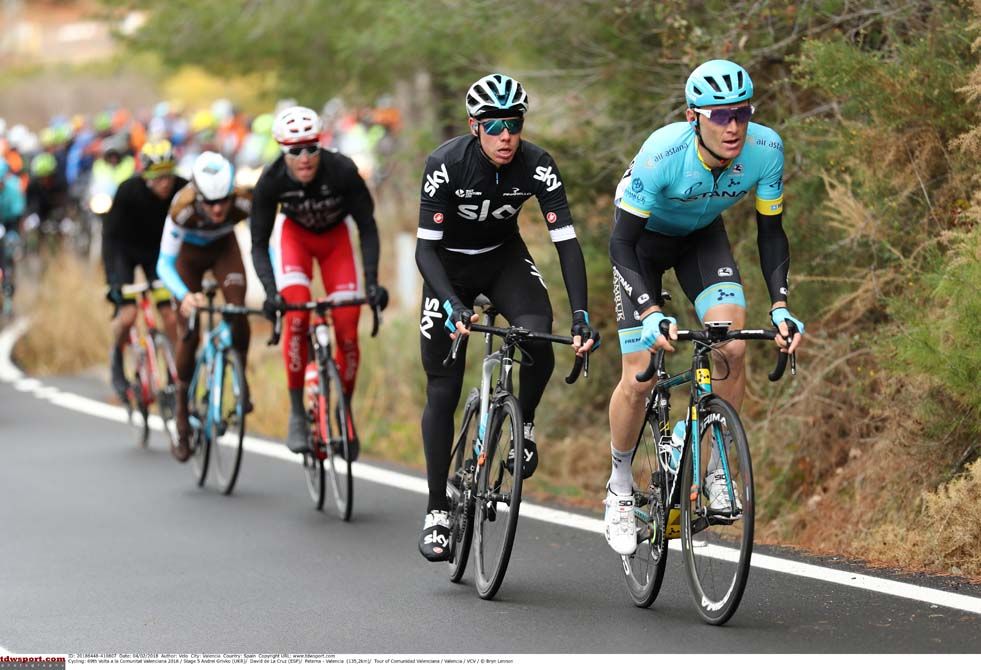 Astana looked to put Movistar and Valverde under pressure