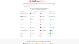 Wolfram Alpha Review Listing