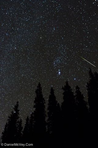 Orionid meteor Over Summit County, CO