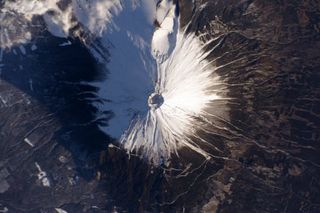 Mount Fuji by Astronaut Scott Kelly