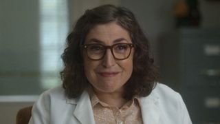 Dr. Amy smiling at Stuart during therapy session in Stuart Fails to Save the Universe Episode 4