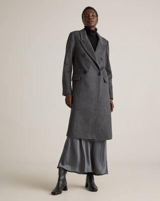 Italian Wool Double-Breasted Coat