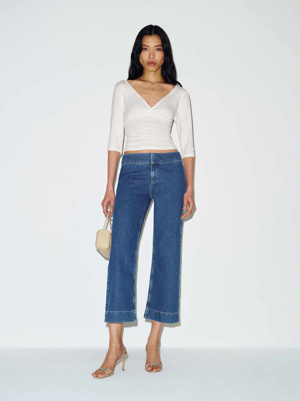 Kat Low Rise Straight Cropped Jeans
