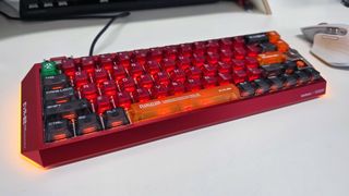 MelGeek x Evangelion Centauri60 'Asuka Edition' keyboard