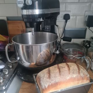 Fresh bread made in the KitchenAid Pro Line Stand Mixer