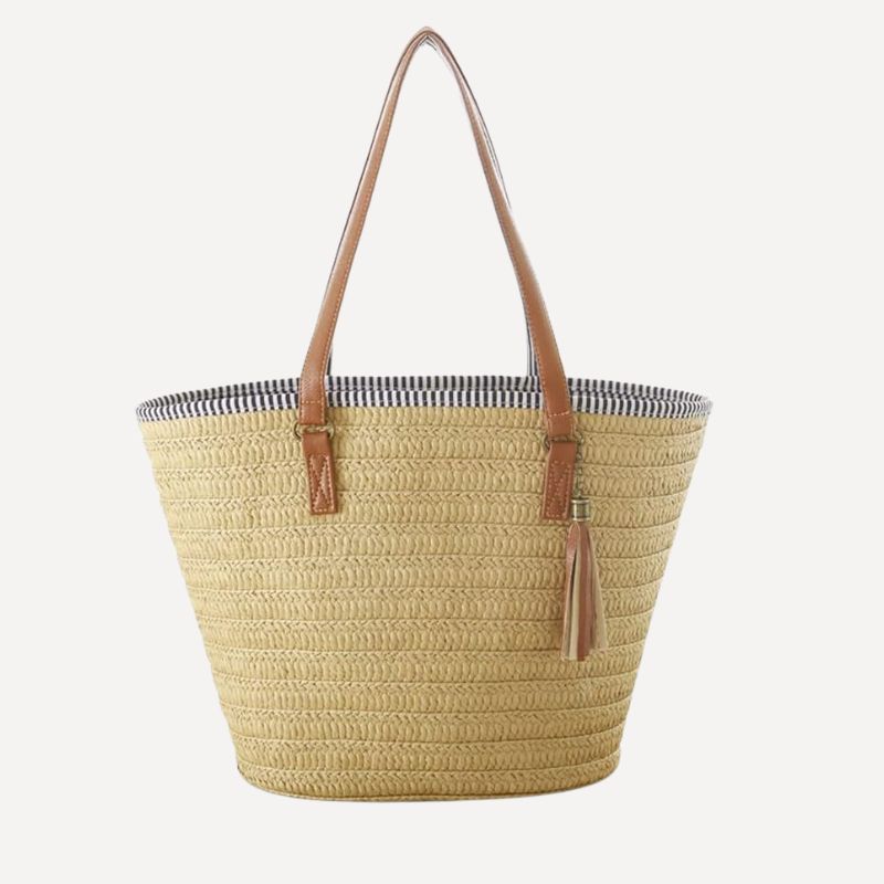 Image of raffia woven bag