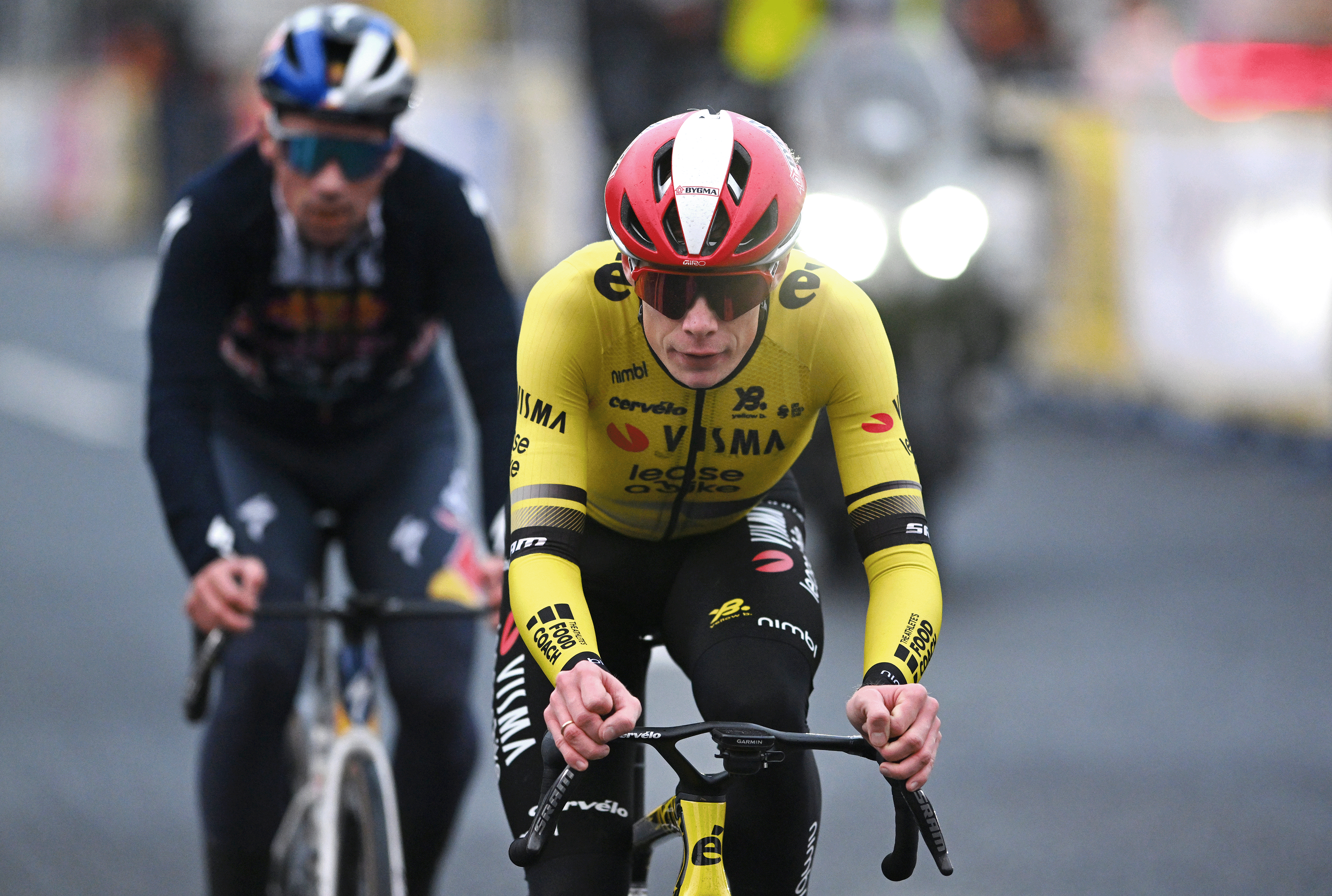 SAITAMA, JAPAN - NOVEMBER 09: Jonas Vingegaard Hansen of Denmark and Team Visma | Lease a Bike competes during the 11th Tour de France Saitama Criterium 2025 - Criterium Race a 59.5km one day race from Saitama to Saitama on November 09, 2025 in Saitama, Japan. (Photo by Szymon Gruchalski/Getty Images)
