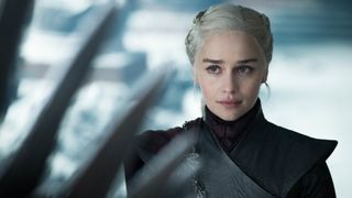 Emilia Clarke as Daenarys Targaryen in Game of Thrones.