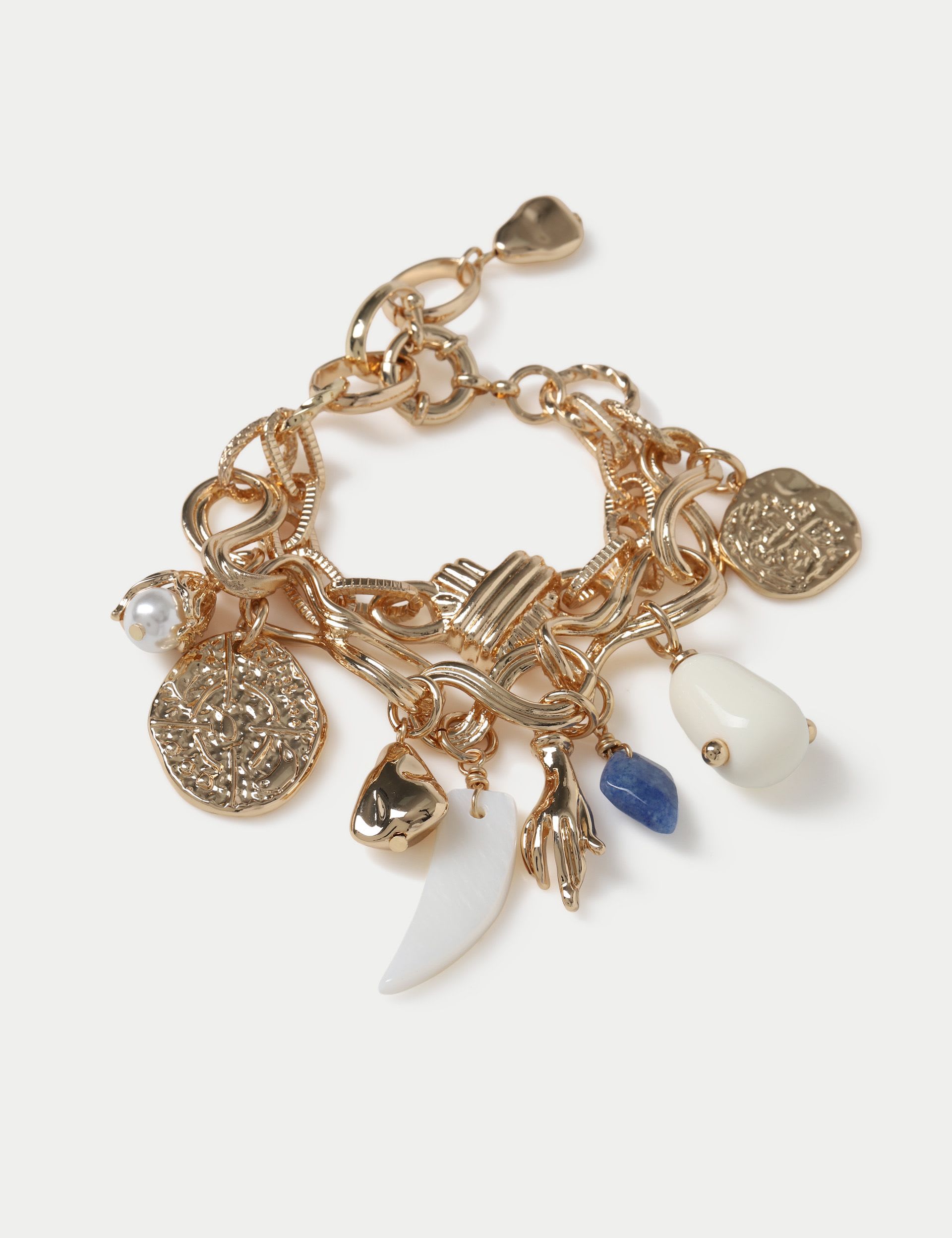 Multi Charm Chain Bracelet