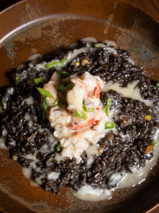 Hav & Mar's Black Mermaid Rice dish