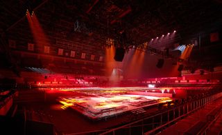 pre-fall 2015 show in Tokyo's iconic sumo stadium