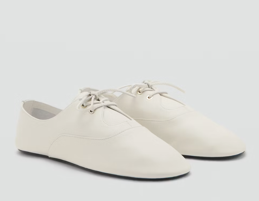 MANGO, Lace-Up Leather Shoes - Women | Mango Usa