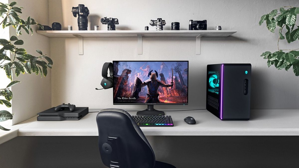 Image of the Alienware 27 4K Dual-Mode Gaming Monitor (AW2725QF).