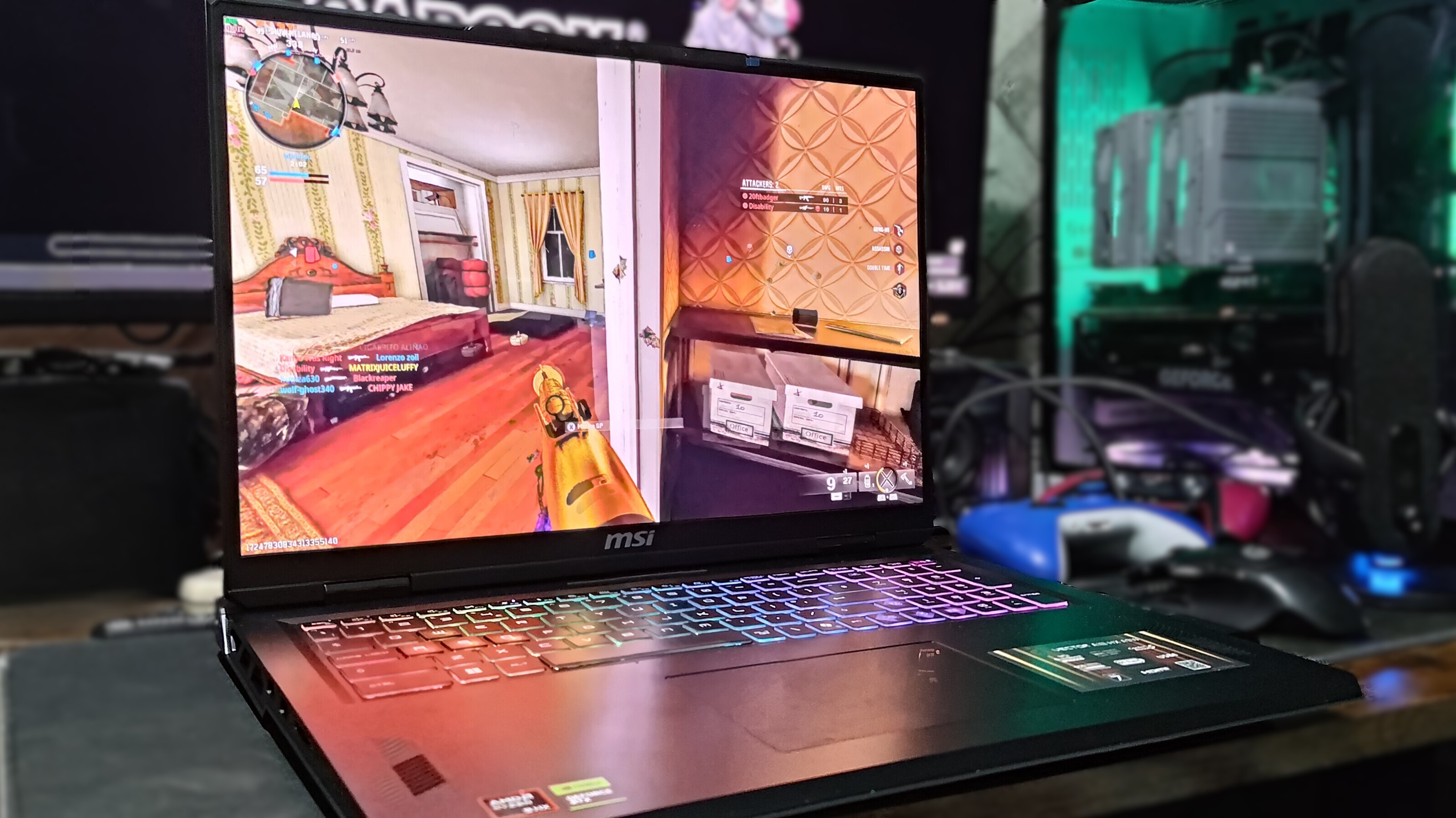MSI Vector A18 HX A9W running Black Ops 6